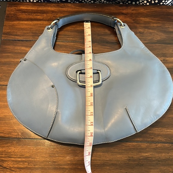 LOYD MAISH — versatile handbag. Made in Italy. Light blue - Picture 12 of 16